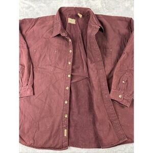 Schmidt Workwear Ripstop Fleece Lined Men's 4X Shacket Burgundy